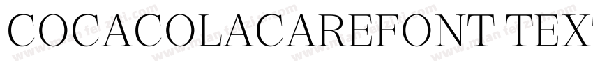 COCACOLACAREFONT TEXTMEDIUM GB1字体转换